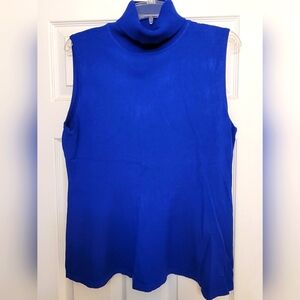 Milano Cobalt Blue Turtleneck Tank Top